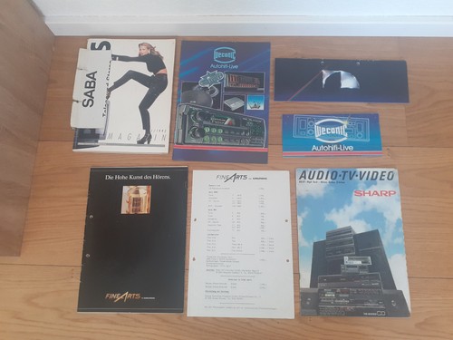Set prospekte werbung hifi - 6x,