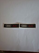 Ringe aus Ingolstadt AUDI Sticker Autoaufkleber Tuning 2x  Maße 60x14x1.5 mm