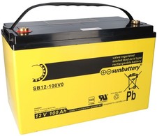 Sun battery sb12 100v0 agm - sun, sb12-100v0