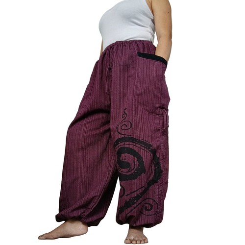 Lila baggy haremshose boho - lila,