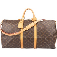 Louis Vuitton Canvas Monogram Keepall 55 Bandouliere Weekender Reisetasche