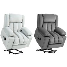 HOMCOM Fernsehsessel mit Aufstehhilfe Relaxsessel mit Massage-/ Wärmefunktion