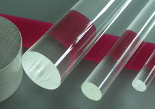 PLEXIGLAS® Rundstab Acrylglas Abstandhalter Farblos Vorhang BlumenStange FL24+d