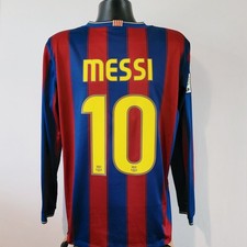 MESSI 10 Barcelona Shirt - Large - 2009/2010 - Nike Trikot Home Barca Longsleeve
