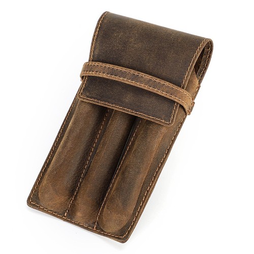 Crazy horse leder stiftetui - crazy,