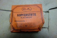 172 Stück Rinneisenstifte Kupferstifte Kupfer Nägel Flachkkopf 4,2 x 65