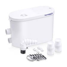 Aquamatix Silencio 2 Hebeanlage 400W Sanitärpumpe 10,5m 2 Einlässe 135L/min