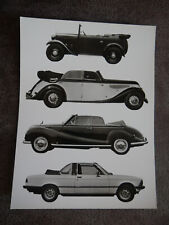 Original BMW Pressefoto Werksfoto 50 Jahre Automobile AM4 327/28 502 323i Cabrio