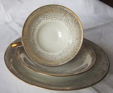 Wunderschöne Sammeltasse Bavaria, feines Elfenbein Porzellan,Goldrand, Golddekor