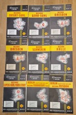 9 x DDR BEZIRKSKARTE 1:200000