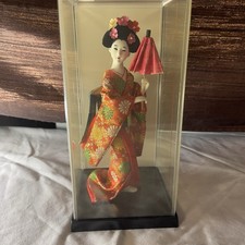 Japanische Geisha Kimono Puppe Sammlerfigur orientalische Puppe für Regal