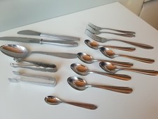 15 tlg, DDR  BESTECK  Messer Gabel Löffel Zuckerzange  Vintage alt