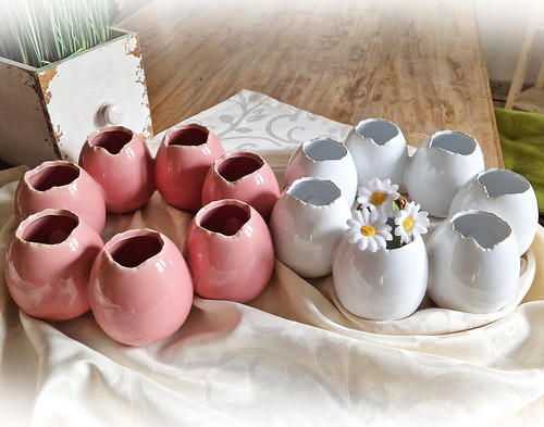 Vase eier kranz - kranz, 28cm