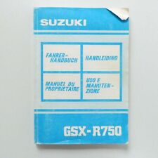 Suzuki GSX R 750 Bedienungsanleitung Manual Fahrerhandbuch B1129