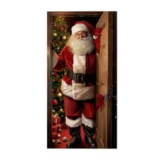 Weihnachts-Badezimmer-Haustür