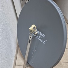 Kathrein Euroline SAT Spiegel 85 cm Grau mit Twin LNB