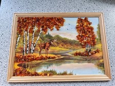  Bernsteinbild in Bilderrahmen