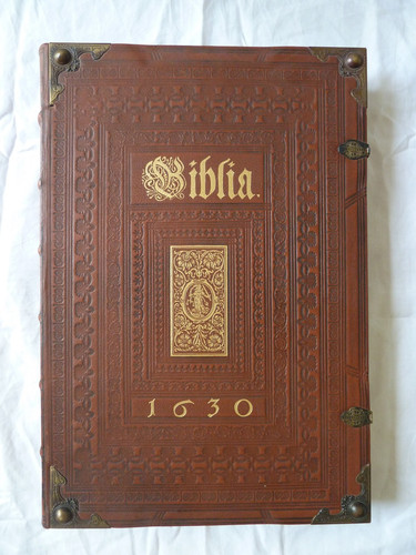 Prunk bibel 1630 biblia neues - bibel,