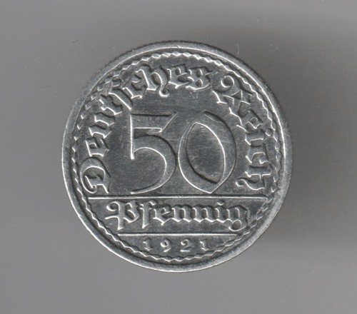 Reichspfennig 1921 f - , "f"