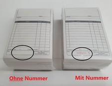 Kassenblöcke, Quittungsblock