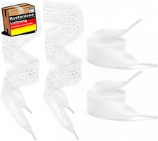 Satin Schnürsenkel 4 Paar