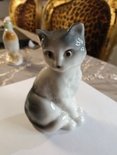 Vintage Cluj-napoca Romania Porzelanfigur Kätzchen 13 cm