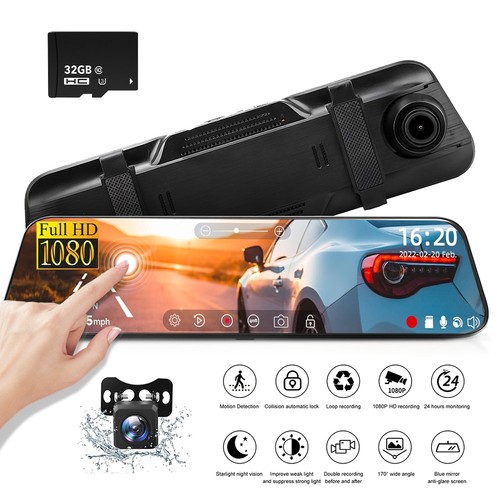 Spiegel dashcam nachtsicht - 4k,