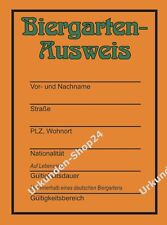 Biergarten-Ausweis