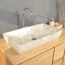 70 cm Marmor-Waschbecken Mara