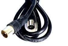 TV Antennenkabel HDTV FullHD 135db 75Ohm Koaxialkabel 4K UHD Koax Stecker Buchse