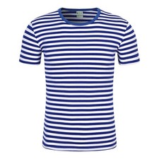 Herren Militär T-Shirt USSR Russische Soviet Telnyashka Sailor's Striped Shirts