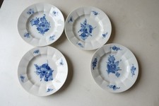 4 Royal Copenhagen Teller Blaue Blume 10 / 8698 Porzellan
