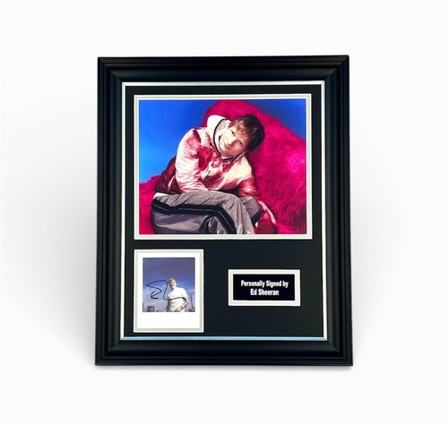 Sheeran signed photo framed - ed,