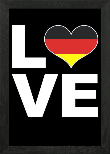 Love germany gerahmtes - germany,