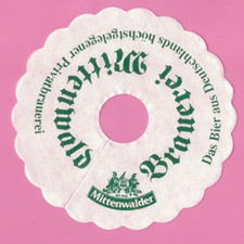 Pilsdeckchen Tropfdeckchen Mittenwalder Bier 1x