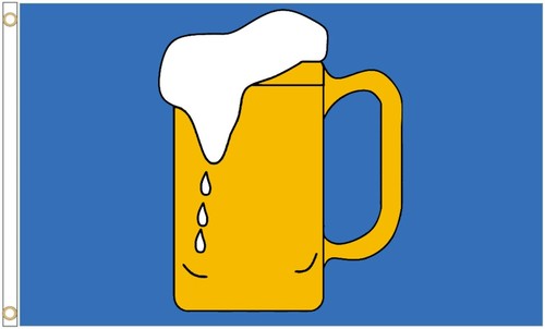 Bier polyester flagge - bier,