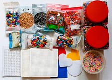 Bügelperlen Set Konvolut Steckperlen Steckperlenplatten Platten IKEA HAMA 2KG