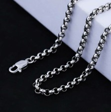 C26 Herren 3 mm Erbskette Erbsen Kette 925 Sterling Silber Länge wählbar