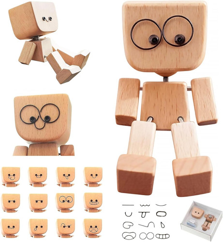 Wackelnder holz mann lustige - wackelnder,