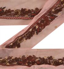 Sanskriti Vintage Sari Bordüre Hand Perlen Indisch Handwerk Borten Spitze 1 Y...