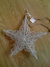 Glitzerstern - Silber - Metall