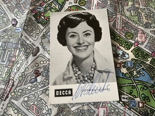 Autogramm caterina valente - autogramm,