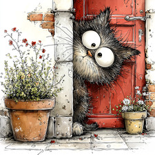 Wandbild Skurrile Lustige