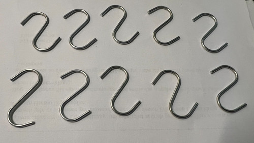 Kleine stahl haken - 10,