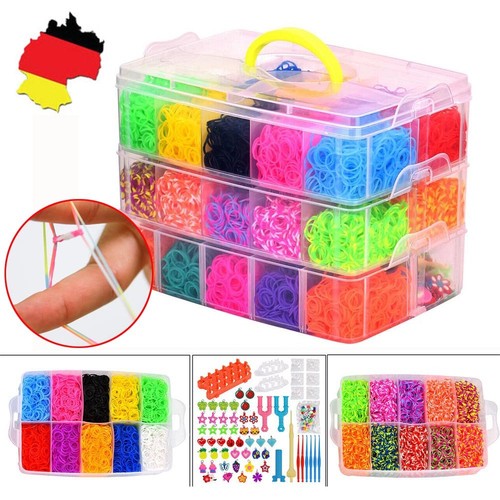 Loom bands 15000 stk - stk., bunte