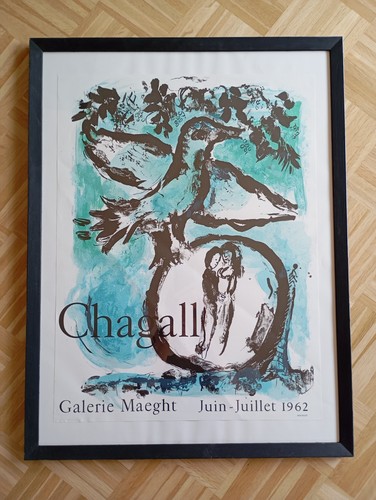 Lithographie 1962 marc chagall - lithographie,