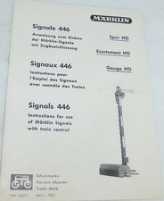 Märklin Signale 446 Anleitung