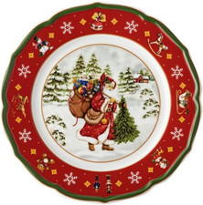 Flache Teller Happy Wintertime 22 cm - Set mit 6 Stück - Wintermotiv - Neu & OVP