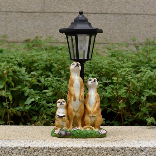 Erdmännchen garten statue mit - erdmännchen,