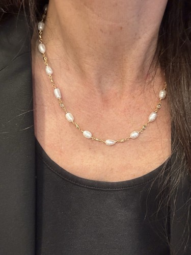 Echte perlen kette und armband - echte,